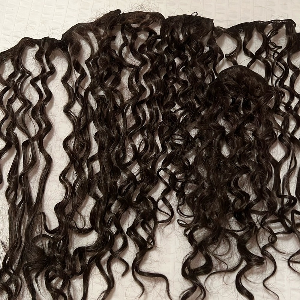 Hair extensions. Real hair.